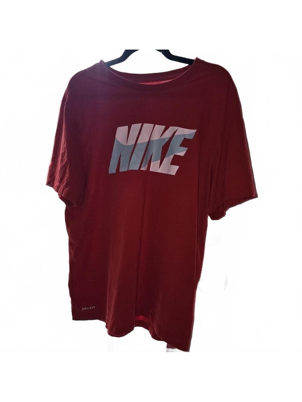 Nike Dri-FIT Red Graphic Tee Shirt | XL